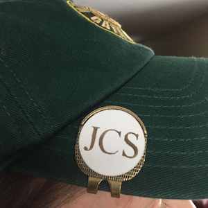 Personalized Hat Clip with Magnetic Golf Ball Marker