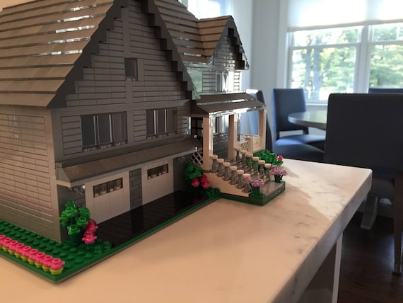 tredobbelt Ekstrem lige ud Custom Lego Model Home Exterior Detail - Etsy