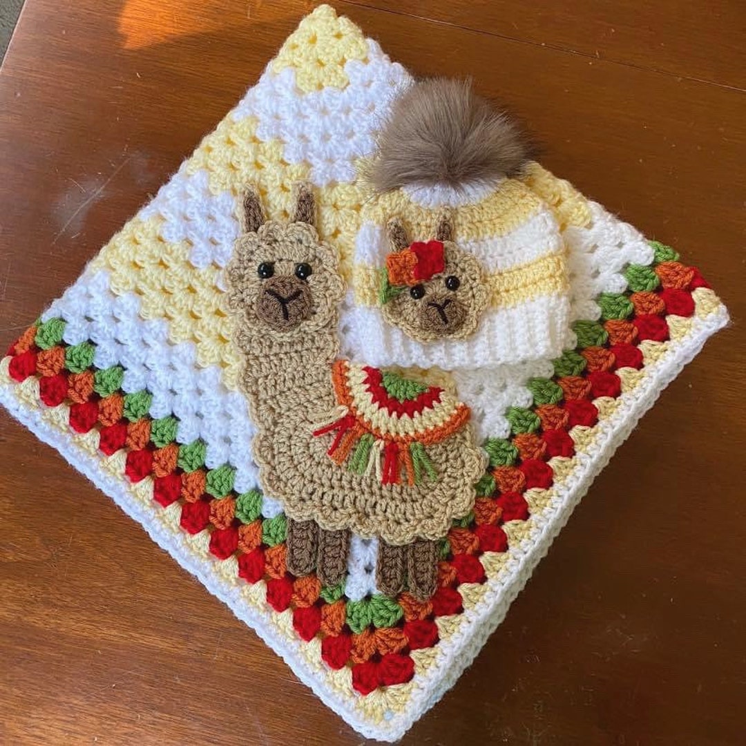 Llama Print Pattern Blanket