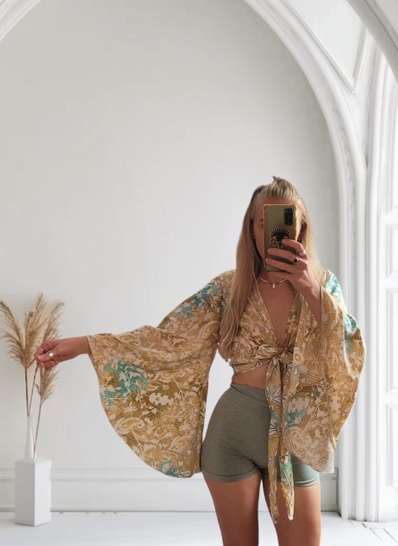 Organic Cotton Wrap Top / Wrap Top / Organic Cotton