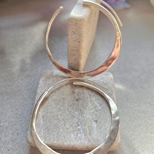 4.5cm Silver Hoop Earrings | Elegant Hammered Effect Hoops | Lightweight Silver Plated Earrings | Modern Everyday Jewellery | Nickel Free