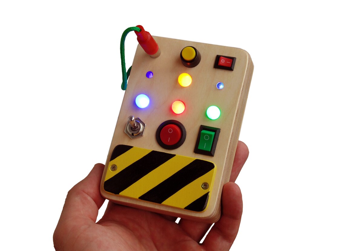 Light switch toy Busy board for toddler Personalized activity Etsy