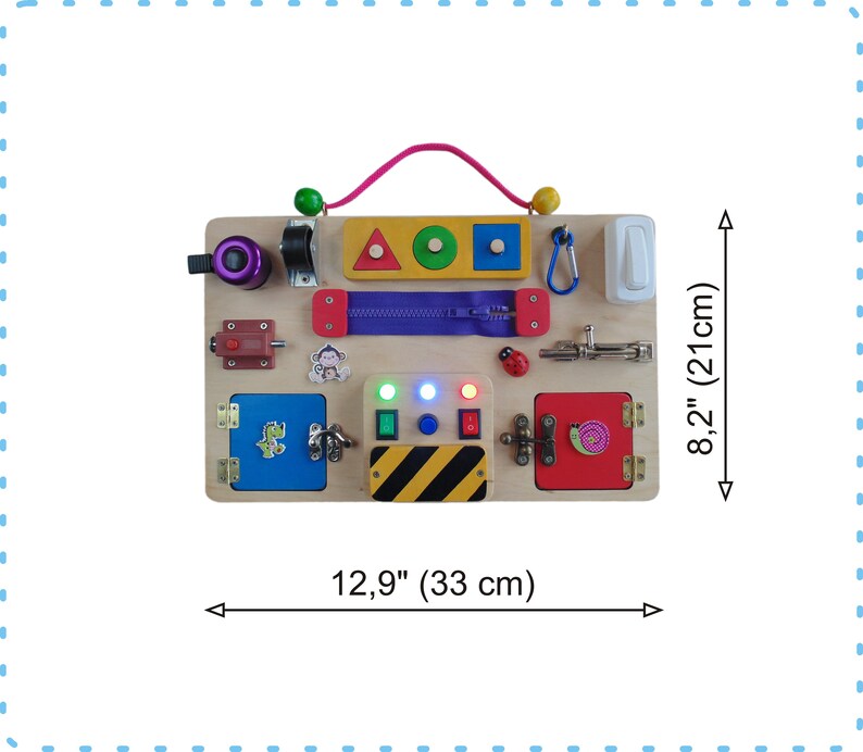 Travel Busy Board for a Toddler With Shape Sorter Travel Etsy