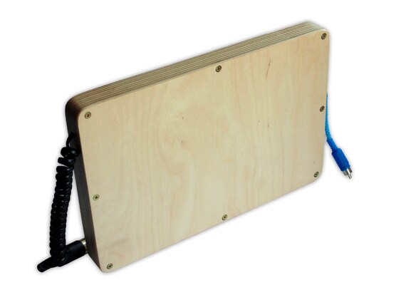 Tableau Sensoriel En Bois Avec Lumière LED - Guitare Électrique Musicale Pour Tout-Petits 1-3 Ans