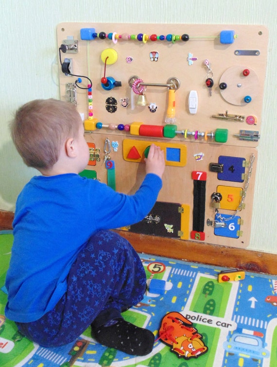 Fértil Perca curva Tabla ocupada bebé Montessori tablero niño Tablero sensorial - Etsy México