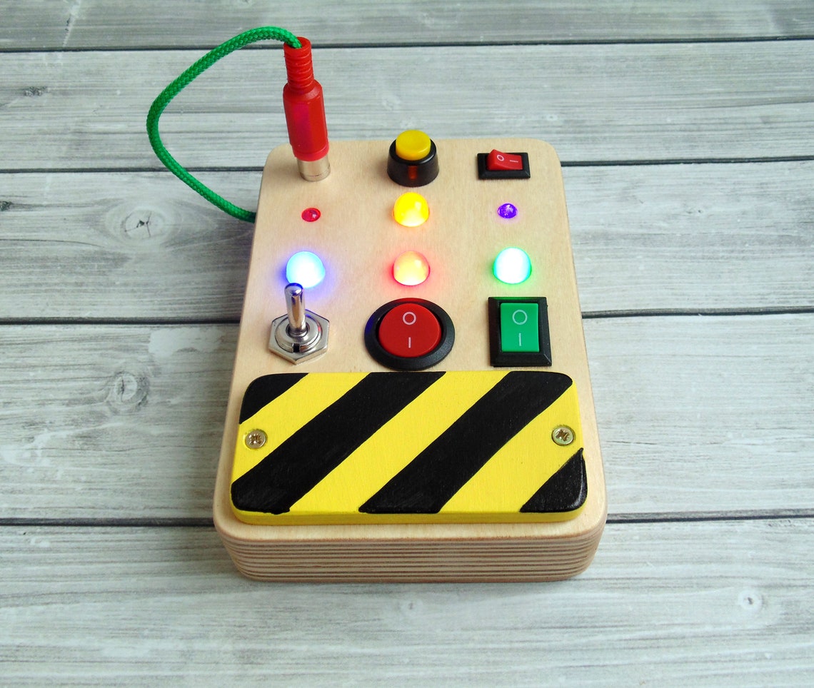 Light switch toy Busy board for toddler Personalized activity Etsy