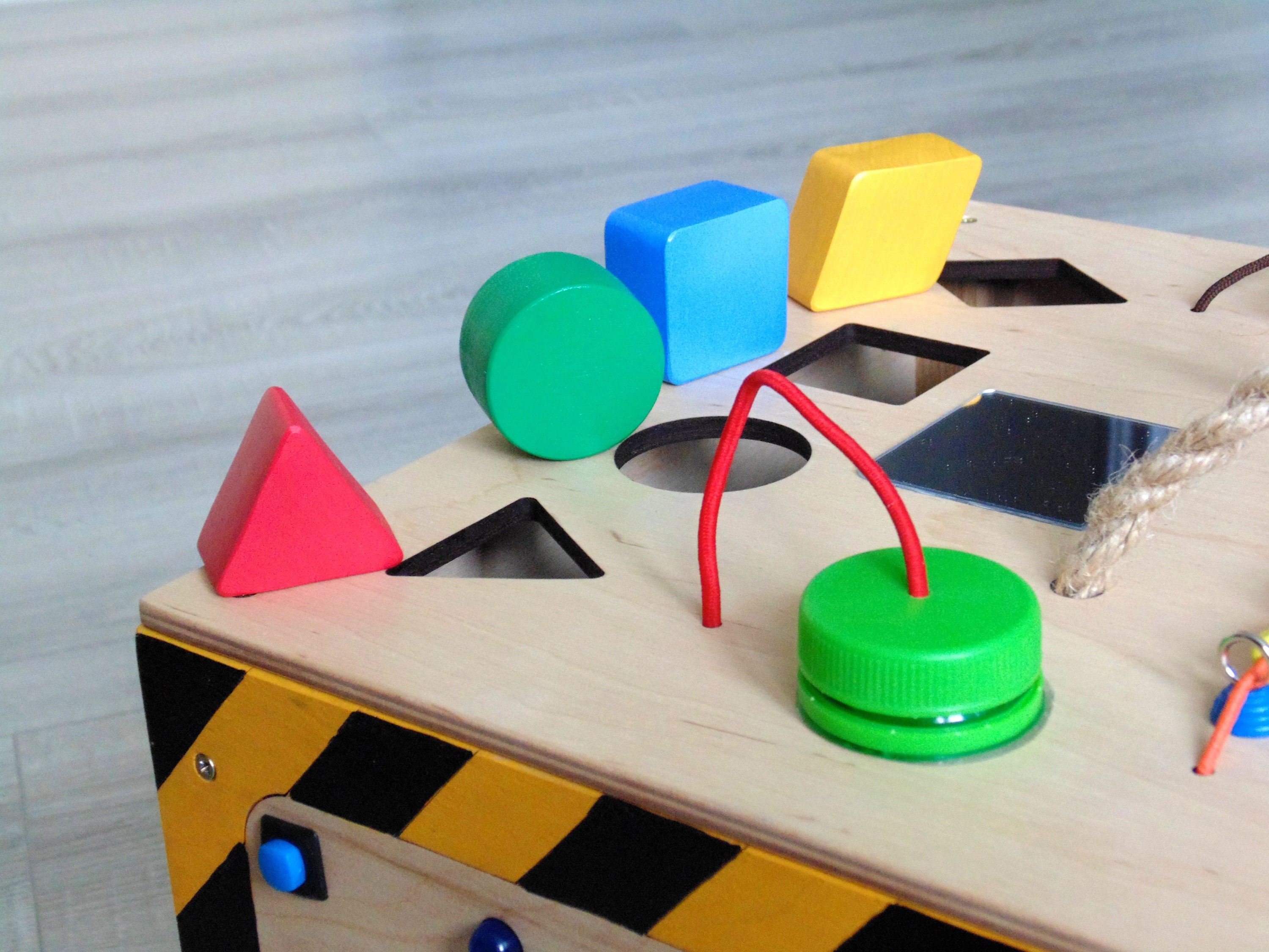 Personalized Busy board LED light toy toddler busy box baby Etsy