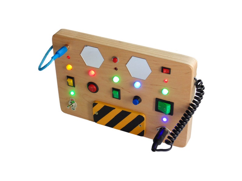 Busy Board For Toddler Custom Led Light Toy Switch Box Kids Etsy