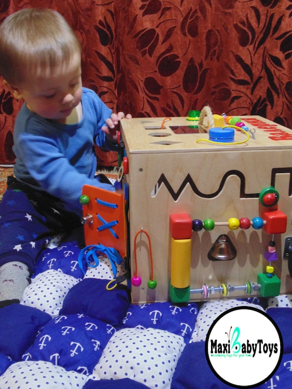 Wooden baby play box 2025