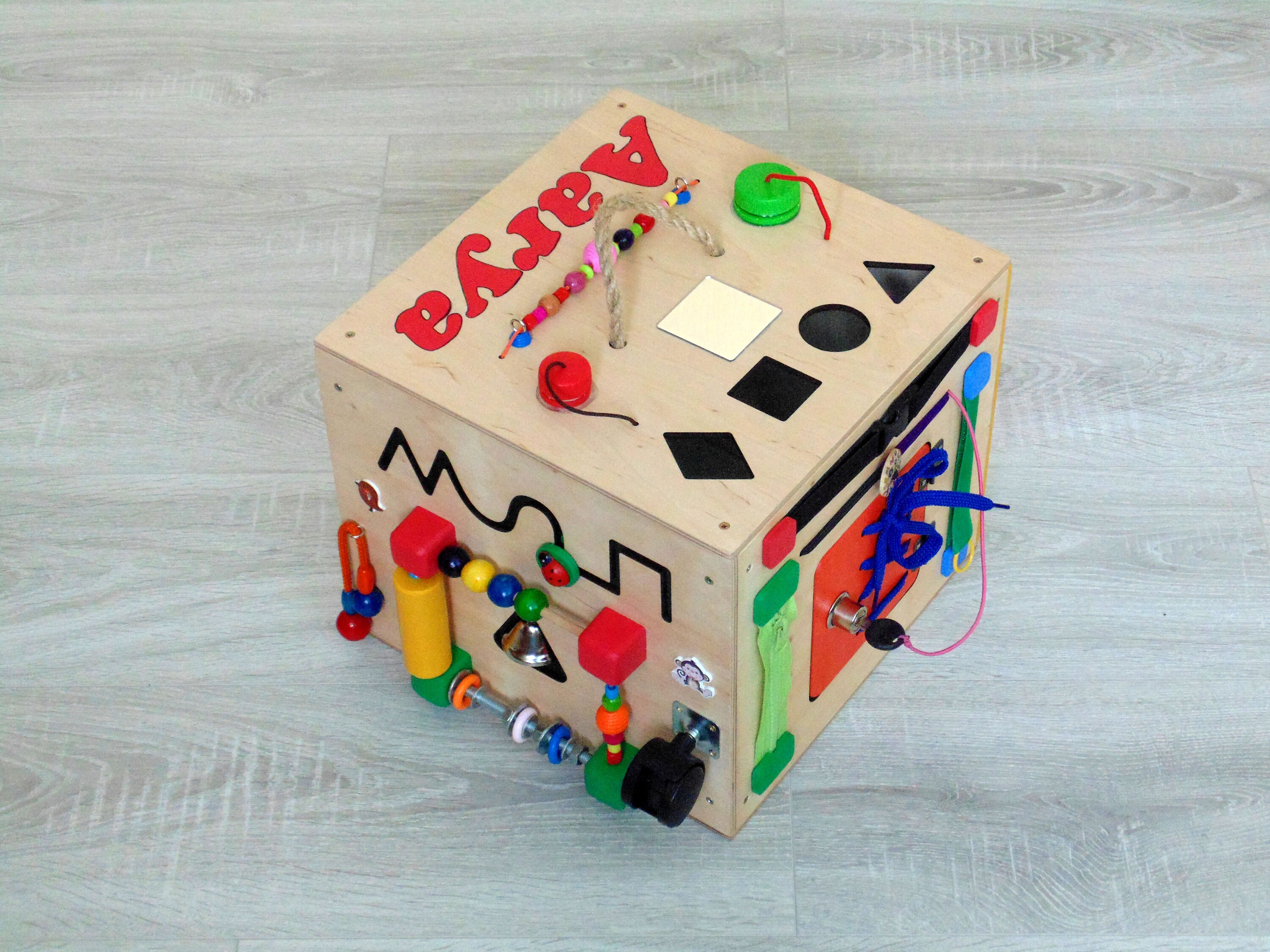 Personalized Busy board LED light toy toddler busy box baby Etsy