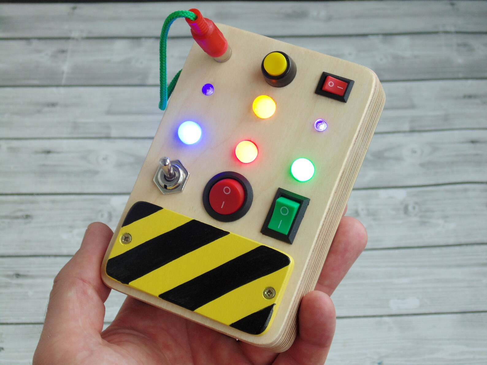 Light Switch Toy Busy Board for Toddler Personalized Activity Etsy