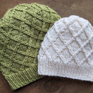 CrissCross Hat Pattern - Knitting Hat Pattern