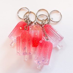 Colorful Popsicle Keychains,  Cute Summer Inspired Accessory, Cute Bag Accessories, Trendy Popsicle Accessories, Colorful Bag Pendant