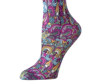 Cutieful Therapeutic Compression Socks - 60's Peace