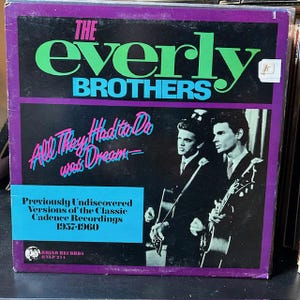 Everly Brothers-&quot;All They Had To Do Is Dream&quot; Vintage vinyl record album