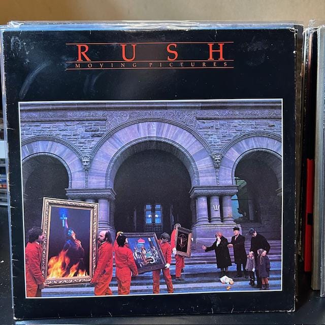 Rush-"Moving Pictures" Vintage vinyl record album.  "Tom Sawyer"