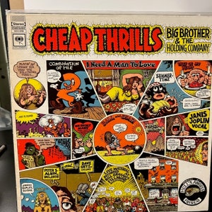 Big Brother and the Holding Company-&quot;Cheap Thrills&quot; vintage vinyl classic rock record album.  Janis Joplin, &quot;Piece of My Heart&quot;