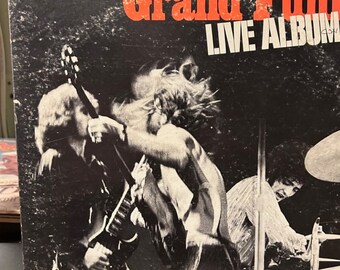 Grand Funk vintage vinyl record- "Live Album" 33 rpm 12" vinyl double album, "Are You Ready" "Words of Wisdom" Classic rock albums