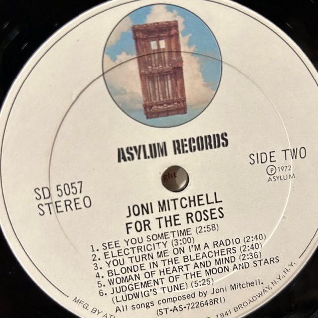 Joni Mitchell / For The Roses UK盤LP Joni Mitchell – For The Roses – Vinyl (Gatefold, EMI Rimtext