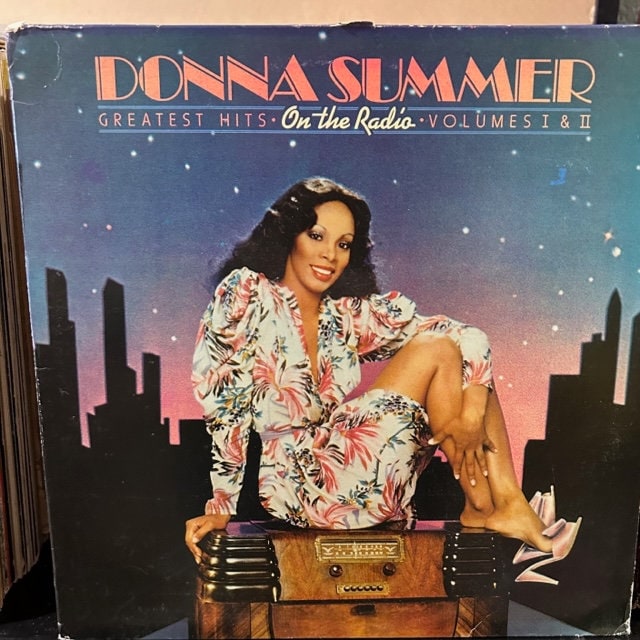 Donna Summer-"On the Radio: Greatest Hits Vol 1 and 2" vintage vinyl disco record album, "Bad Girls", "On the Radio", "Hot Stuff"