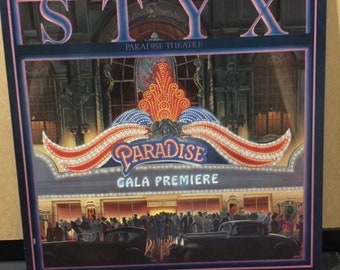Styx-"Paradise Theatre" vintage vinyl record album, "Too much time on my hands", "Best of times" Laser Etched on Vinyl B-Side