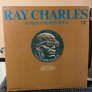 Ray Charles-&quot;A Man and His Soul&quot; Vintage vinyl double record album.  Greatest hits album