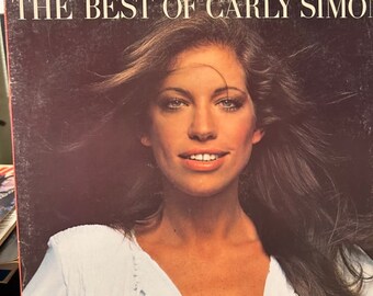 Carly Simon- "The Best of Carly Simon" vintage vinyl 12" 33 rpm record album.  "Mockingbird" "You're so Vain" "Anticipation"