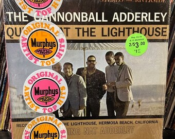 Cannonball Adderley Quintet at Lighthouse Featuring Nat Adderly-"At the Lighthouse" Vintage vinyl record  album