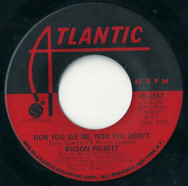 Wilson Pickett-"You Keep me Hanging On" vintage vinyl 7" 45 rpm soul single record