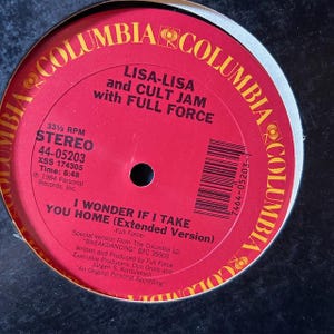 Lisa Lisa and Cult Jam with Full Force-&quot;I Wonder If I Take You Home&quot; Vintage vinyl 12&quot; single record