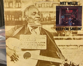Wet Willie- "Keep on Smilin'" Vintage vinyl southern rock record album