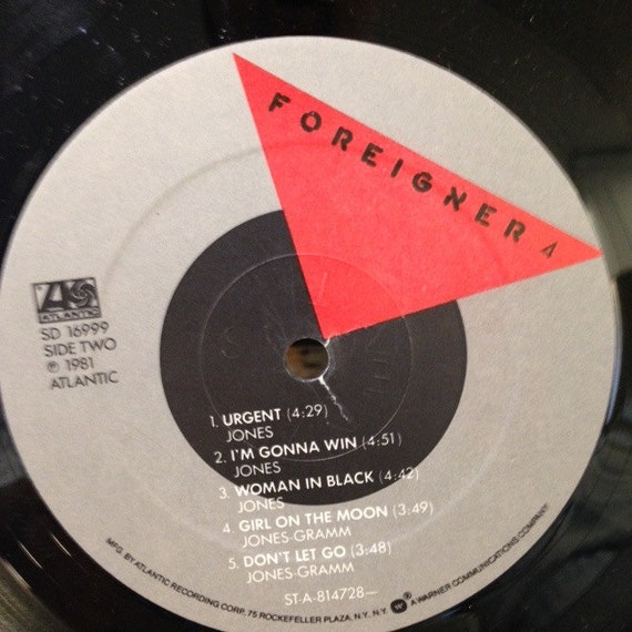 Foreignor 4 33 Rpm 12 Classic Rock Album Foreignor Etsy