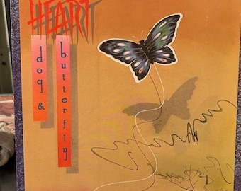 Heart vintage vinyl record- "Dog and Butterfly" 70's classic rock albums, "Straight On" "Cook With Fire" "Nada One" Heart music, Heart