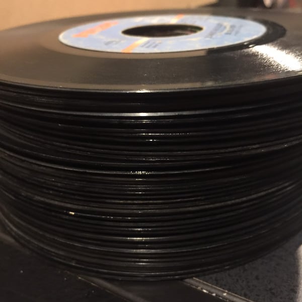 Sale- 7" 45 rpm vinyl records for crafting, Wedding decorations, jewelry, vinyl record decor, damaged vinyl records.  .25 apiece