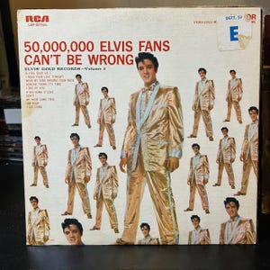 Elvis Presley-&quot;50,000,000 Elvis Fans can&#39;t be Wrong (Elvis&#39; Gold Records Vol 2) Vintage vinyl record album
