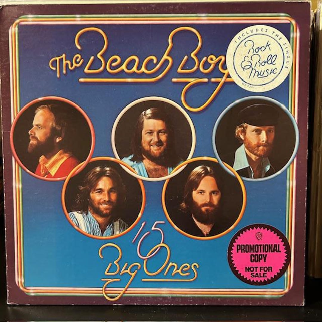 THE BEACH BOYS Signed Album 15 Big Ones COA Hologram main image 1