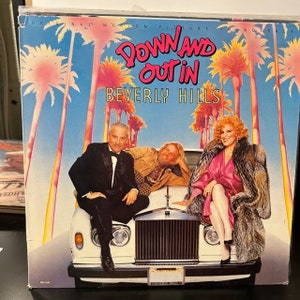 Down and Out in Beverly Hills- &quot;Original Motion Picture Soundtrack&quot;  Vintage vinyl record album.  Little Richard, David Lee Roth