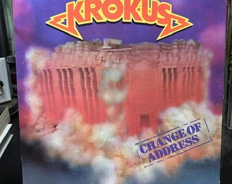 Krokus – "Change Of Address" – 1986 Vinyl LP – Hard Rock Heavy Metal