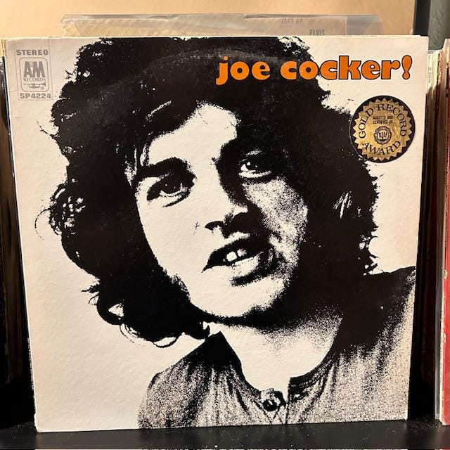 Joe Cocker-"Joe Cocker" Vintage vinyl blues rock record album.  She came in through the bathroom window