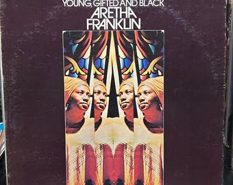 Aretha Franklin-"Young Gifted and Black" Vintage vinyl record album