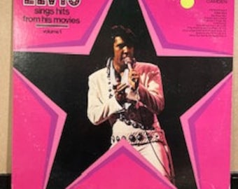 Elvis Presley-"Sings Hits from His Movies, Volume 1" Vintage vinyl record album, "Frankie and Johnnie", "Guitar Man"