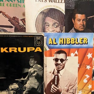 Random Lot of 6 Jazz and/or Big Band albums.  Vintage vinyl record albums