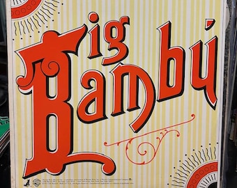 Cheech and Chong-"Big Bambu" vintage vinyl comedy record album.  "Sister Mary Elephant", "The Bust"   !!!With Paper!!!