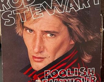 Rod Stewart-"Foolish Behaviour" Vintage vinyl record album