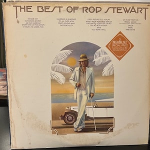 Rod Stewart-&quot;The Best of Rod Stewart&quot; Vintage vinyl double record album.  Rod Stewart and Faces.  &quot;Maggie Mae&quot; &quot;Every picture tells a story&quot;