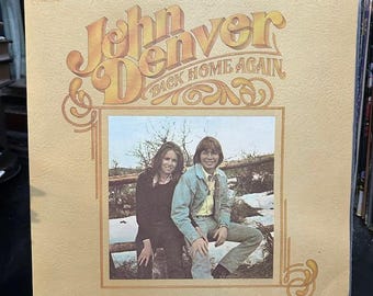 John Denver- "Back Home Again" vintage vinyl soft rock record album, Thank God I'm A Country Boy