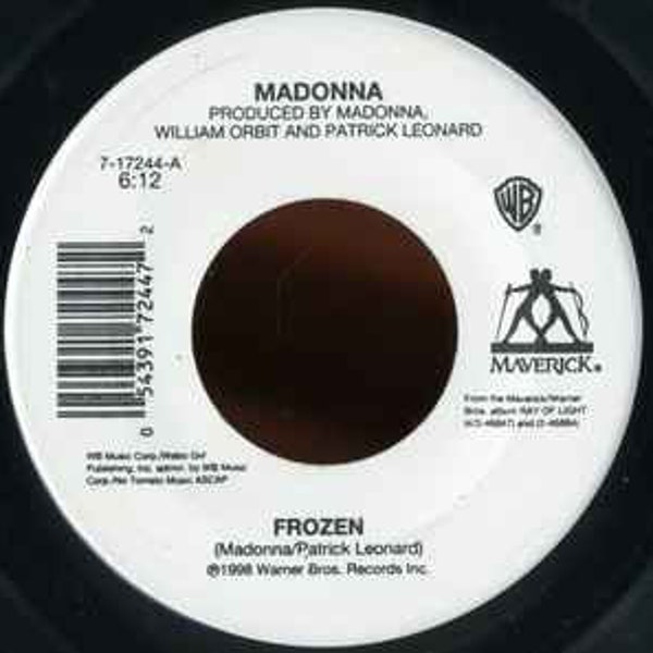 Madonna-"Frozen / Santi-Ashtangi" Vintage vinyl 7" 45 rpm single record