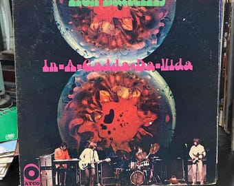 Iron Butterfly Vinyl Record In-A-Gadda-Da-Vida.  12" vinyl record, 33 rpm record, classic rock records, 60's rock, guitar rock,