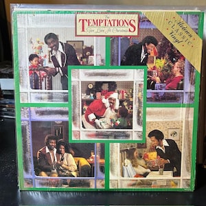 Temptations-&quot;Give Love At Christmas&quot; Vintage vinyl record album