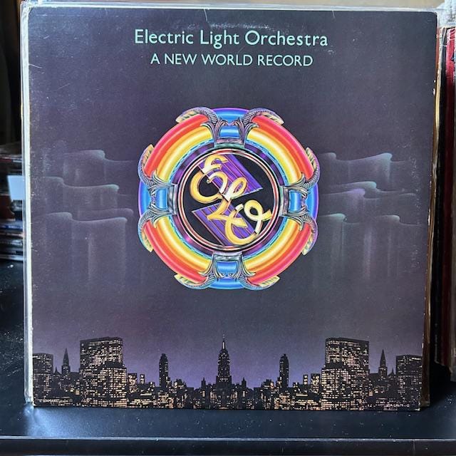 ELO- "A New World Record" vintage vinyl classic rock record album, "Telephone Line"